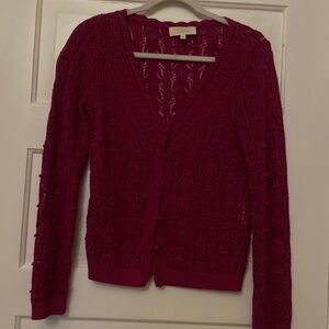 Sezane Saja Cardigan Magenta - Size XS